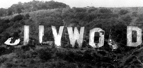 Broken Hollywood Sign
